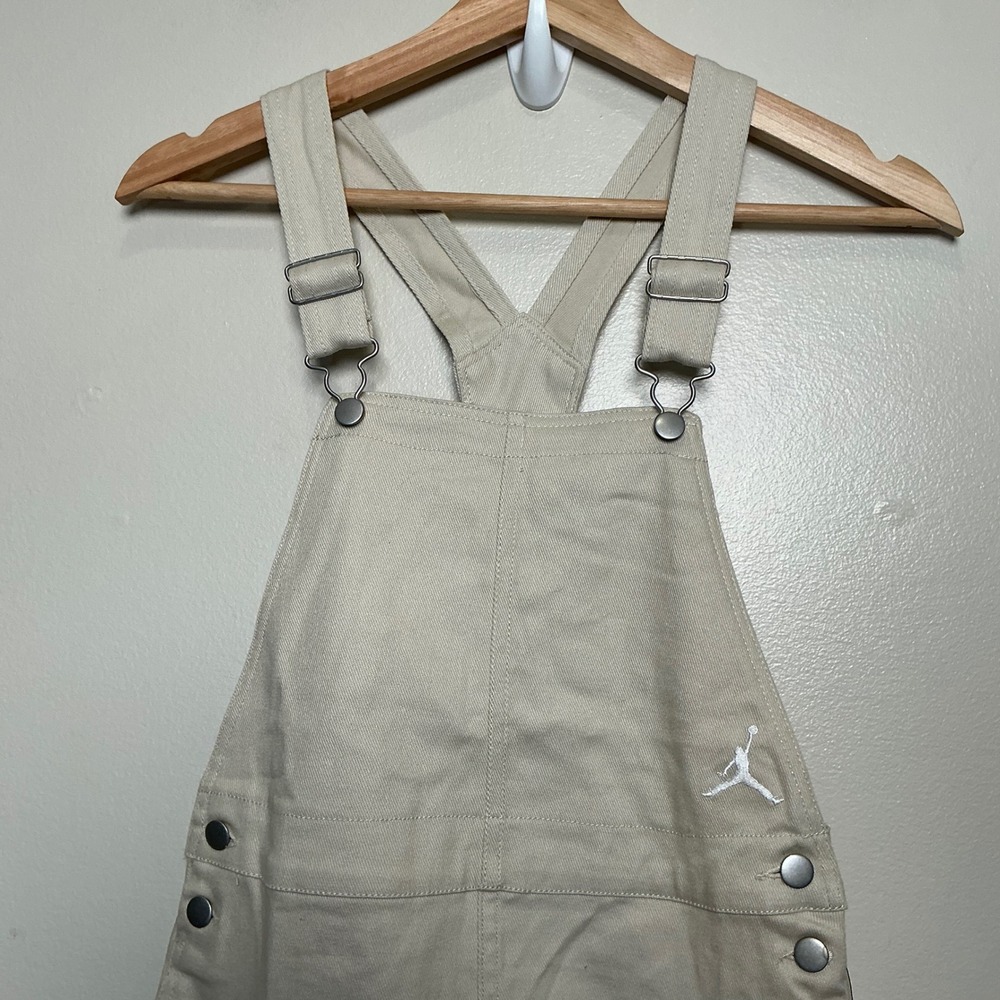 Jordan Big Kids Essential Overall Dress Girls Size S 8-10 Beige NWT - Picture 3 of 7